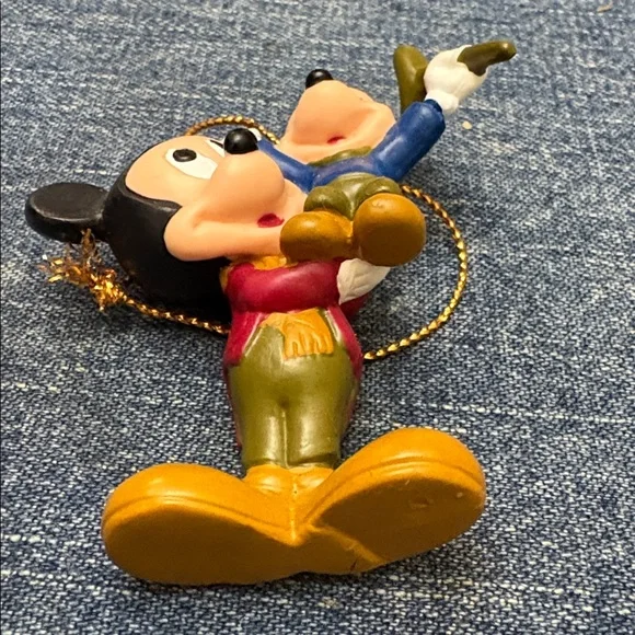1992 Avon Disney Mickey Mouse Bob Cratchit Tiny Tim Christmas Carol Ornament - Picture 5 of 5